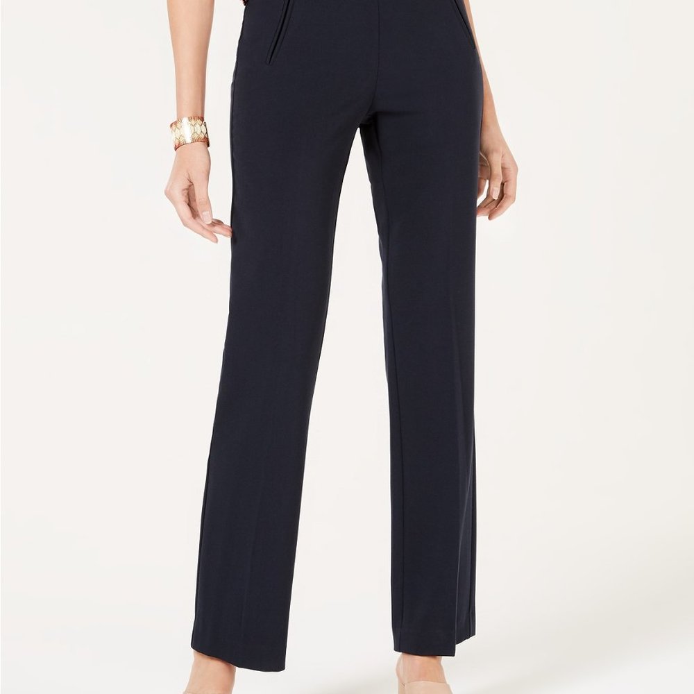 Style & Co Straight Leg Deep Sea Navy Pants